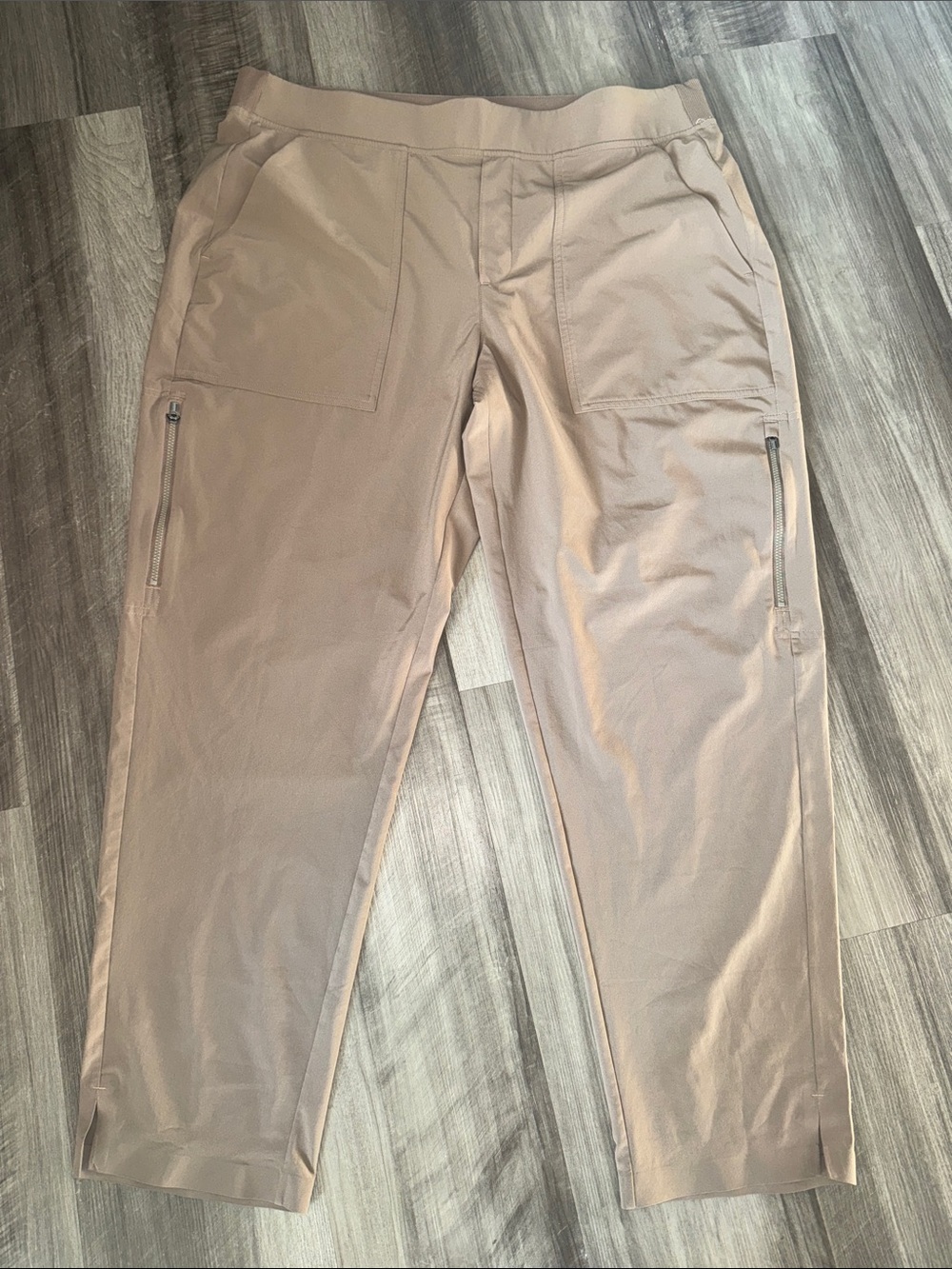 Athleta Women's Brooklyn Mid Rise Ankle Utility Pant Pyrite Brown 16 travel